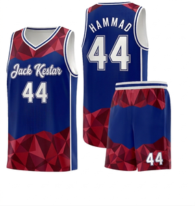 Ensemble d'uniformes de basketball personnalisables en 100 % polyester à séchage rapide avec options de logo de marque personnalisé - Kits - Product Image 3