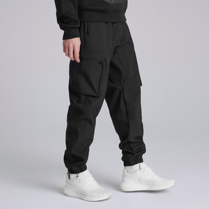 Ensemble de survêtement tactique pour homme, sweat-shirt noir surdimensionné et pantalon de jogging, tenue de sport en deux pièces, streetwear urbain haut de gamme - Product Image 2