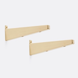 Fancy Stainless Brass <b>Shelf</b> Heavy Ducty Rod <b>Brackets</b> Nickel Finish Durable Hardware Connectors For Indoor Use Home Decor - Product Image 5