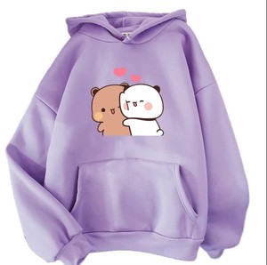 เสื้อฮู้ดดี้ผ้าทอติดกระดุมสำหรับผู้ชาย Evertop แบบเรียบง่าย ดีไซน์เนอร์สตรีทแวร์ ระบายอากาศได้ดี รับผลิตแบบ OEM/ODM เสื้อสเวตเชิร์ตลายอนิเมะสำหรับฤดูหนาว - Product Image 6