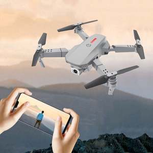 Drone pas cher 4K HD avec double flux optique, caméra pour photographie et vidéo, télécommande, jouet FPV E88, hélicoptère RC longue portée, quadricoptère - Product Image 1