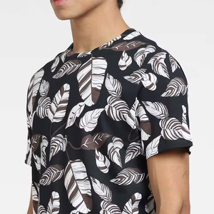 เสื้อยืดพิมพ์ลายดิจิตอลแบบซับลิเมชั่น ขายดี ราคาสมเหตุสมผล ระบายอากาศได้ดี ผ้าฝ้าย 100% ทรงหลวม พิมพ์ลายสำหรับผู้ชาย - Product Image 6