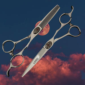 Ciseaux de barbier professionnels faits à la main en acier inoxydable 4Cr13, manche long, pour droitiers, ensemble de coupe de cheveux pour salon de coiffure et coiffure - Product Image 2