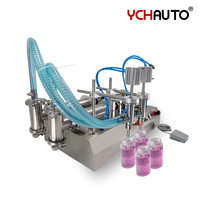 Machine de remplissage semi-automatique liquide avec petite machine de remplissage de bouteilles manuelle de précision 99% pour entrepôt