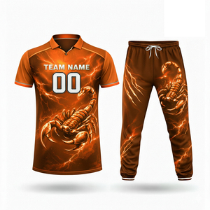 Professional Custom <b>Cricket</b> Uniform with <b>Full</b> Digital Print Logo Design 100% Polyester Anti-Bacterial - Product Image 4