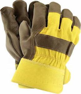 Gants de travail en cuir fendu, gants de protection des doigts pour travaux industriels, sécurité des mains, vente en gros, - Product Image 6