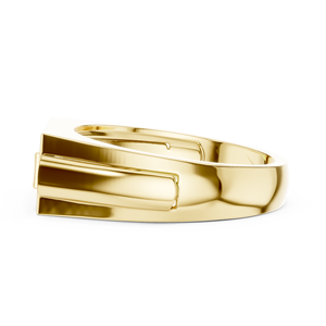 Anillo de oro amarillo macizo de 14k para mujer con piedras cultivadas en laboratorio de corte brillante redondo, para uso diario, banda apilable - Product Image 2