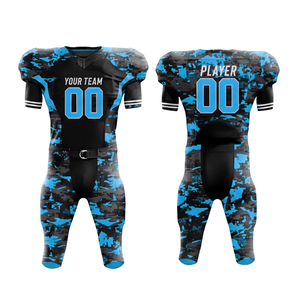 Jersey de Fútbol Americano Personalizado Ecológico con Sublimación, Nombre del Equipo y Número, Cuello en V, Secado Rápido, Malla Transpirable - Product Image 4