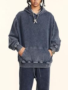 เสื้อฮู้ดผู้ชายทรงปกติ ผ้าโพลีเอสเตอร์/คอตตอนฟลีซ ซักแล้ว สีพื้น ดีไซน์กระเป๋าแบบลำลอง เหมาะสำหรับใส่ในฤดูหนาว เป็นมิตรกับสิ่งแวดล้อม - Product Image 2