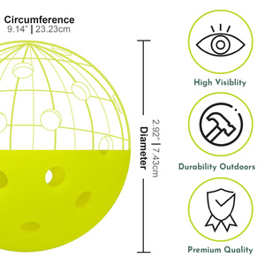 Pickle Ball 40 Holes-Aerospin Trendy Mesh Carry Bag High Visibility Premium Quality Training Durability Children Teenagers - Product Image 2