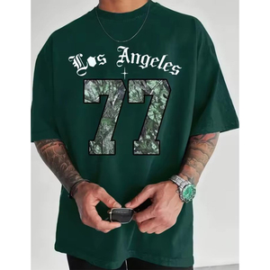Camiseta Personalizada para Hombre, 100% Algodón Jersey, Cuello Redondo, Manga Corta, Corte Regular, Logotipo Frontal Serigrafiado, Anti-Encogimiento - Product Image 1