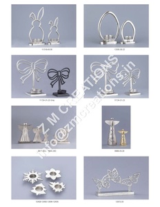 Juego de 2 Portavelas de Metal con Diseño de Escultura de Lazo, Hechos a Mano, Decoración para el Hogar, Navidad, Día de San Valentín, Fiestas - Product Image 6