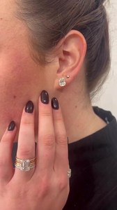 Moissanite 2CT Cushion Cut Diamond <b>Stud</b> <b>Earrings</b> For Women's 925 Sterling <b>Silver</b> Fine Jewelry For Anniversary Gift For Brides - Product Image 4