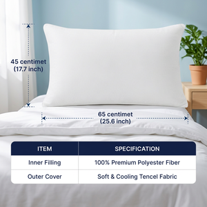 Oreiller de cou en forme de nuage VINABEDDING, style moderne, garnissage 100 % fibres de polyester, oreiller de lit, vente en gros - Product Image 2