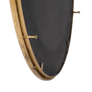 22 \ "X 28 \" oro cornice in ferro accento specchio a parete Design cerchio per soggiorno ingresso ufficio - Product Image 6