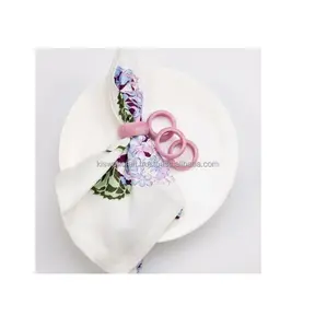 Rond de serviette en résine bleu ciel Vaisselle de la plus haute qualité pour la conception d'hôtel et le décor de table à manger Meilleur porte-serviettes en tissu - Product Image 2