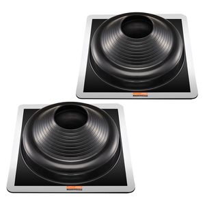 2 Pezzi Guarnizione Flessibile EPDM per Tubi da Tetto, Resistente alle Alte Temperature (-67°F), per Tubi OD 6-3/4\"-14\", Premium per Tubi da Tetto e Caminetti - Product Image 2