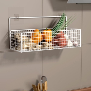 Organizador Colgante de Metal Negro para Ahorrar Espacio, para Cocina, Baño, Estante de Pared, Armario y Almacenamiento en Despensa - Product Image 4