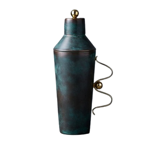Shaker à cocktails de qualité supérieure avec base en laiton patiné, design artisanal, ensemble d'outils de bar pour la maison et les fêtes - Product Image 2