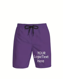 Men's Polyester/Cotton Woven Digital Printed Lace Board Shorts Quick Dry Elastic Waist Casual Swim Trunks Mid Rise Eco-Friendly - Product Image 6