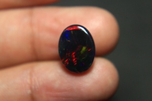 Ópalo Negro de Calidad Súper Fina, Cabujón de 13.5*10.5*5.5mm, Ópalo Etíope Natural de 4 Quilates, Gema Suelta con Corte Ovalado para Joyería - Product Image 6