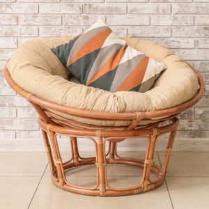 Rattan furniture wholesale supply comfortable patio seating set sustainable <b>cane</b> papasan <b>chairs</b> - Product Image 5