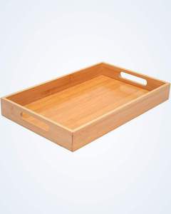 Bandeja Redonda de Madera con Diseño Art Deco Clásico para Servir Alimentos en Bodas, Multifuncional - Product Image 4
