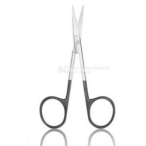Tijeras de Precisión Curvas de Acero Inoxidable de Grado Médico, Duraderas, para Manicura, Cosmética, Cutículas, Cejas - Product Image 6
