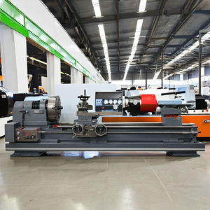 Extra Heavy Duty Lathe Machine Cone Pulley Type 9ft Bed Length 16" Centre Height 4" Bore Size along with 5 Speed Gear Box - Product Image 1