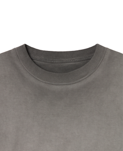 Camiseta Lisa de Talla Grande, 100% Algodón, Tejido Jersey Transpirable, Manga Corta, Casual, Unisex, Lavado a la Piedra, Fabricante OEM con Logotipo Personalizado - Product Image 3