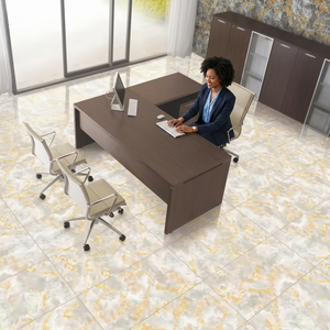 Dalles de porcelaine de luxe gris Marcos, 12 mm d'épaisseur, 600x1200 mm, effet pierre brillant antidérapant pour murs et sols - Product Image 5