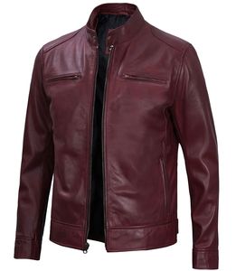 Veste en cuir de haute qualité pour hommes, très élégante et stylée - Product Image 5