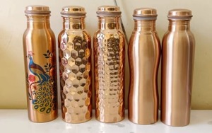 Fancy Pure 1 piece <b>Copper</b> <b>Bottle</b> for <b>Drinking</b> Water Made in India Wholesale and Exporter - Product Image 3