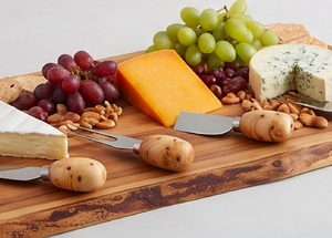 Classic <b>Cheese</b> Spreader <b>Set</b> With Wood Round Handle Elegant Cutlery Serving Flatware Dining Ware And Tabletop <b>Set</b> Of 4 - Product Image 5