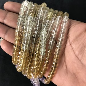 100% Natural IGI Certified Semi Multi Loose Faceted Rondelle Beads 6.5-7mm AA Grade Multi Color <b>Fire</b> Vivaaz <b>Gems</b> Jaipur - Product Image 5