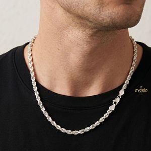 สร้อยคอทองคำ 18K แบบเชือกถัก ดีไซน์หรูหรา สำหรับผู้ชายและผู้หญิง - Product Image 1