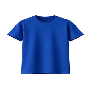 Wholesale Men's Casual Solid Blank Jersey 80% Cotton 20% Polyester T-Shirts 180 GSM Regular Fit <b>Short</b> Sleeve O-Neck Breathable - Product Image 4