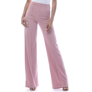 Pantalones de chándal anchos de lona sólida personalizados al por mayor, precio más barato, para mujer, estilo urbano, para correr - Product Image 5