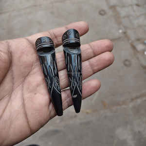 Silbato de Lujo de Cuerno de Búfalo Tallado, al Mejor Precio al por Mayor, Silbato de Cuerno de Búfalo Genuino Hecho a Mano con Estilo Animal Pulido - Product Image 2