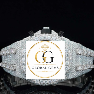 High on Demand Rose Gold Moissanite Diamond Stainless Steel New Luxury Unisex Watch with VVS Iced Dial Available Export Price - Product Image 1