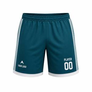 Conjunto de Camiseta y Pantalones Cortos de Fútbol Sublimados Personalizados, 100% Poliéster, Secado Rápido, Transpirable, Ecológico, Números Personalizados en Negrita - Product Image 4
