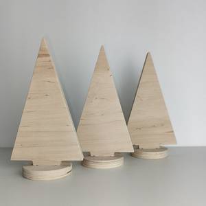 Wooden <b>Christmas</b> <b>Tree</b> Decor Minimalist <b>Tabletop</b> Holiday Decoration For Winter Season Forest Theme - Product Image 4