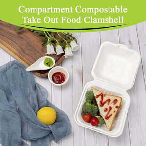 Boîtes à hamburgers en papier durable à prix de gros, personnalisables avec gaufrage, finition lisse, design durable, portables pour aliments - Product Image 2