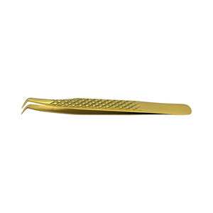 Pinzas de Precisión para Extensión de Pestañas con Acabado Dorado, Herramientas de Aislamiento y Volumen para Técnicos de Pestañas y Salones de Belleza - Product Image 5