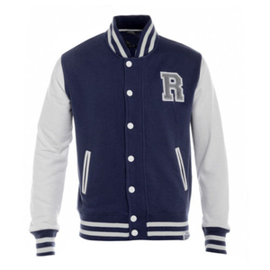 เสื้อแจ็คเก็ตเบสบอลพรีเมียมแบบ Letterman สำหรับโรงเรียน/วิทยาลัย แขนผ้าฝ้าย ปักลายตามสั่ง ปลายแขนแบบริบ กันน้ำ - Product Image 6