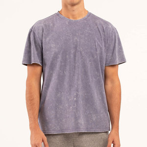 T-shirt décontracté pour homme 100 % qualité supérieure, délavé à l'acide, le plus vendu, léger, col rond, manches courtes, idéal pour la gym - Product Image 1