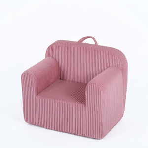 Sillón Infantil de Espuma, Cómodo y Suave, de Tela de Pana, para Niños y Niñas, Ideal para la Escuela, el Dormitorio, la Sala de Estar, el Parque - Product Image 1