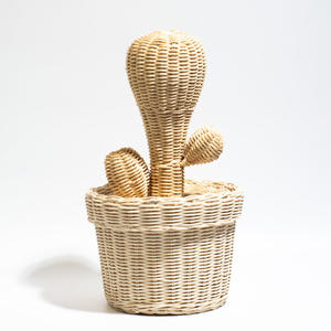 Sustainable <b>weaving</b> rattan storage <b>baskets</b> natural fruit shape <b>basket</b> baby toddler playroom decor - Product Image 2
