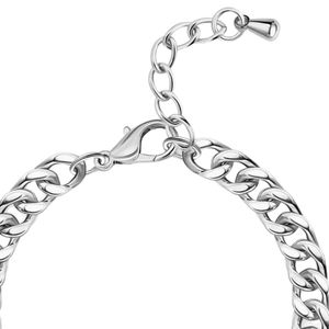 Bracelet en argent avec pendentif goutte d'eau et breloque circulaire, accessoire de mode élégant pour femme, idéal pour mariage et soirée - Product Image 5