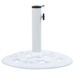 Base per ombrellone da 19.8 lb 15.7 \ "in ghisa bianca - Product Image 1